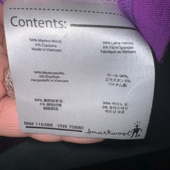 Women's Smartwool Maybell Purple Long Sleeve Wrap Dress L - Picture 10 of 10